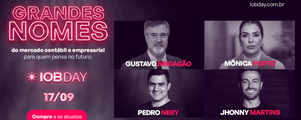Vem aí o IOB Day 2025! Evento terá debates sobre IA, Reforma Tributária e Inovação na Contabilidade